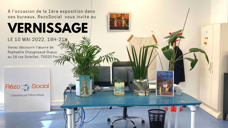 Vernissage de l’expo « Dé-paysages » par Raphaëlle Chaygneaud-Dupuy